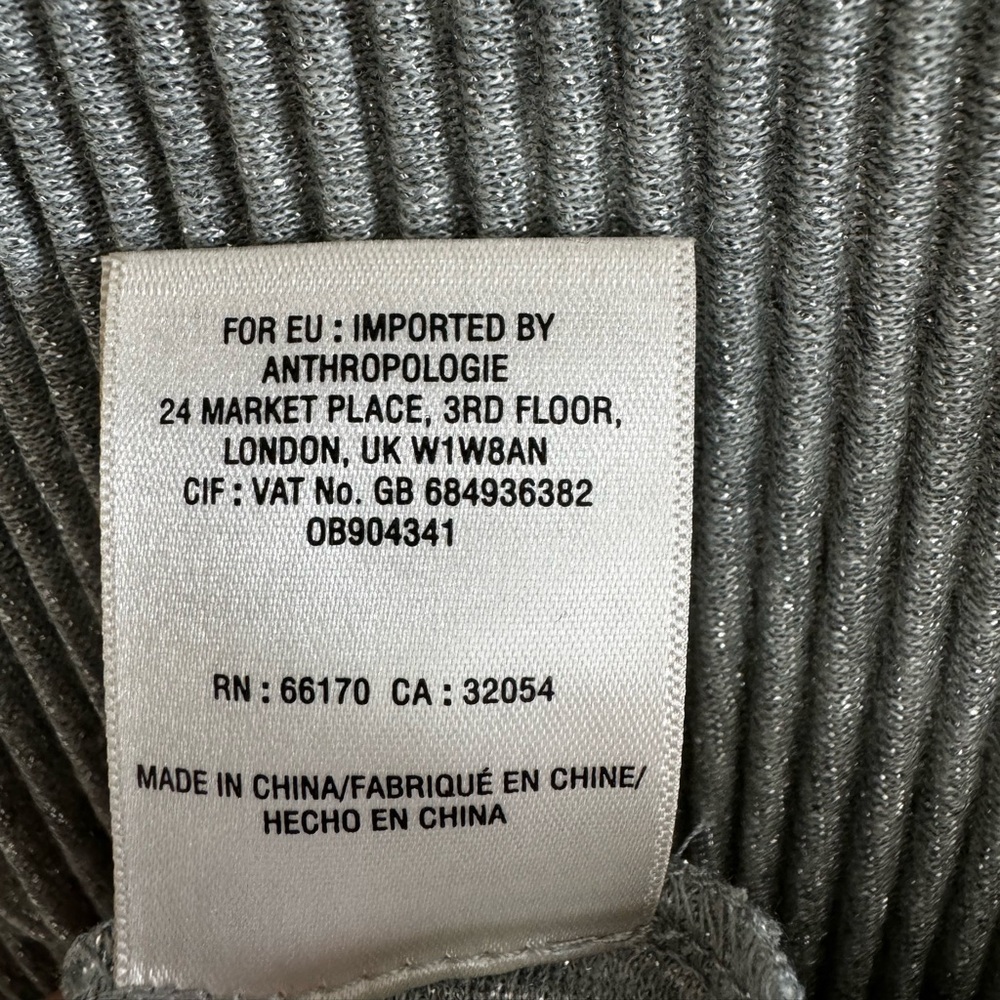 Silver & Blue Metallic Plisse Co-Ord Set - Picture 13 of 13